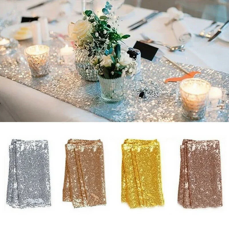 Table Runner Sequin - Şenlikli Payetli Masa Örtüsü Masa Örtüsü