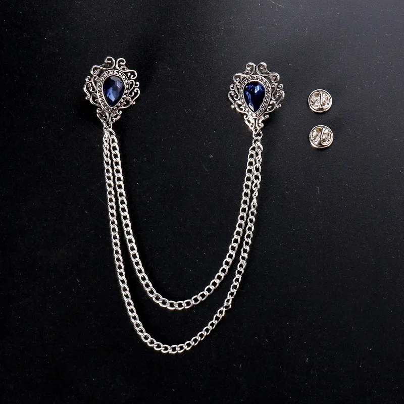 Wedding Decoration Supply - Zarif Vintage Alaşım Rhinestone Büyük Broş