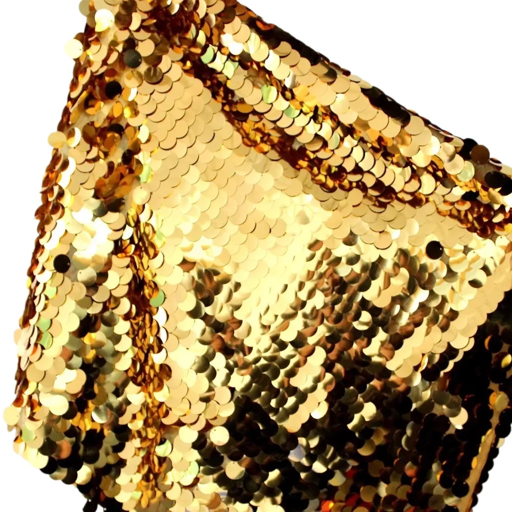 Table Runner Sequin - 1 Yard Payetli Dantel Kumaş Büyük