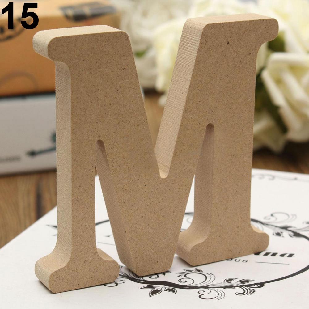 Wedding Z - 10cm bağlantısız A-Z ahşap harfler alfabe