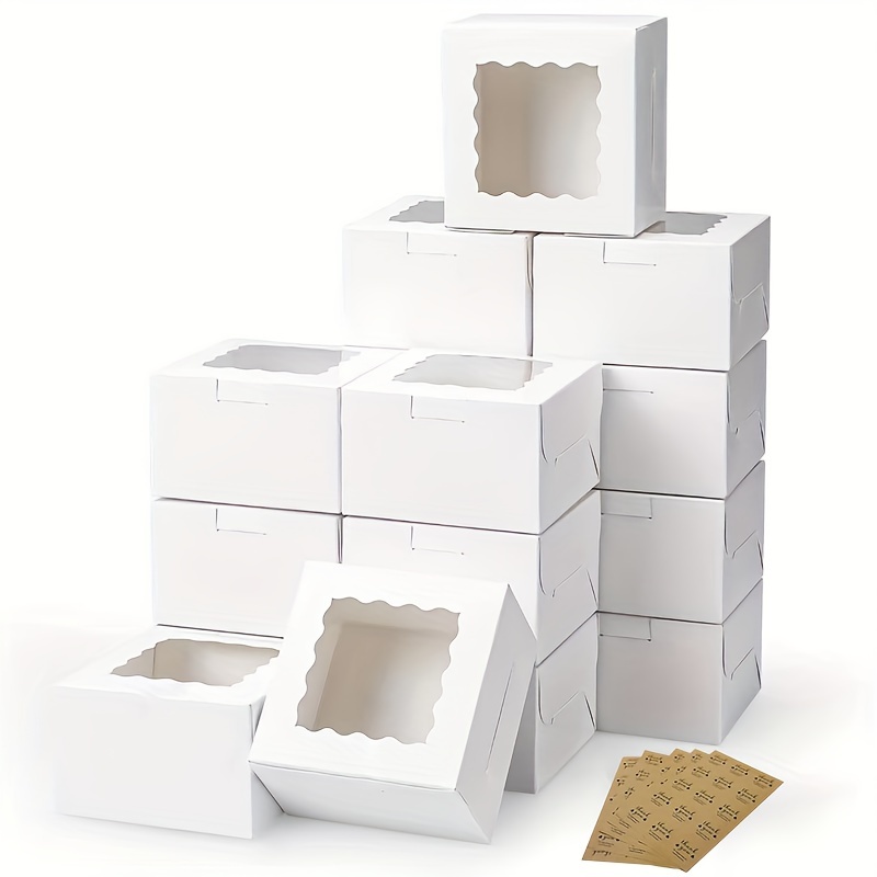 Wedding Souvenir - 10 adet Kraft kağıt kek şeker