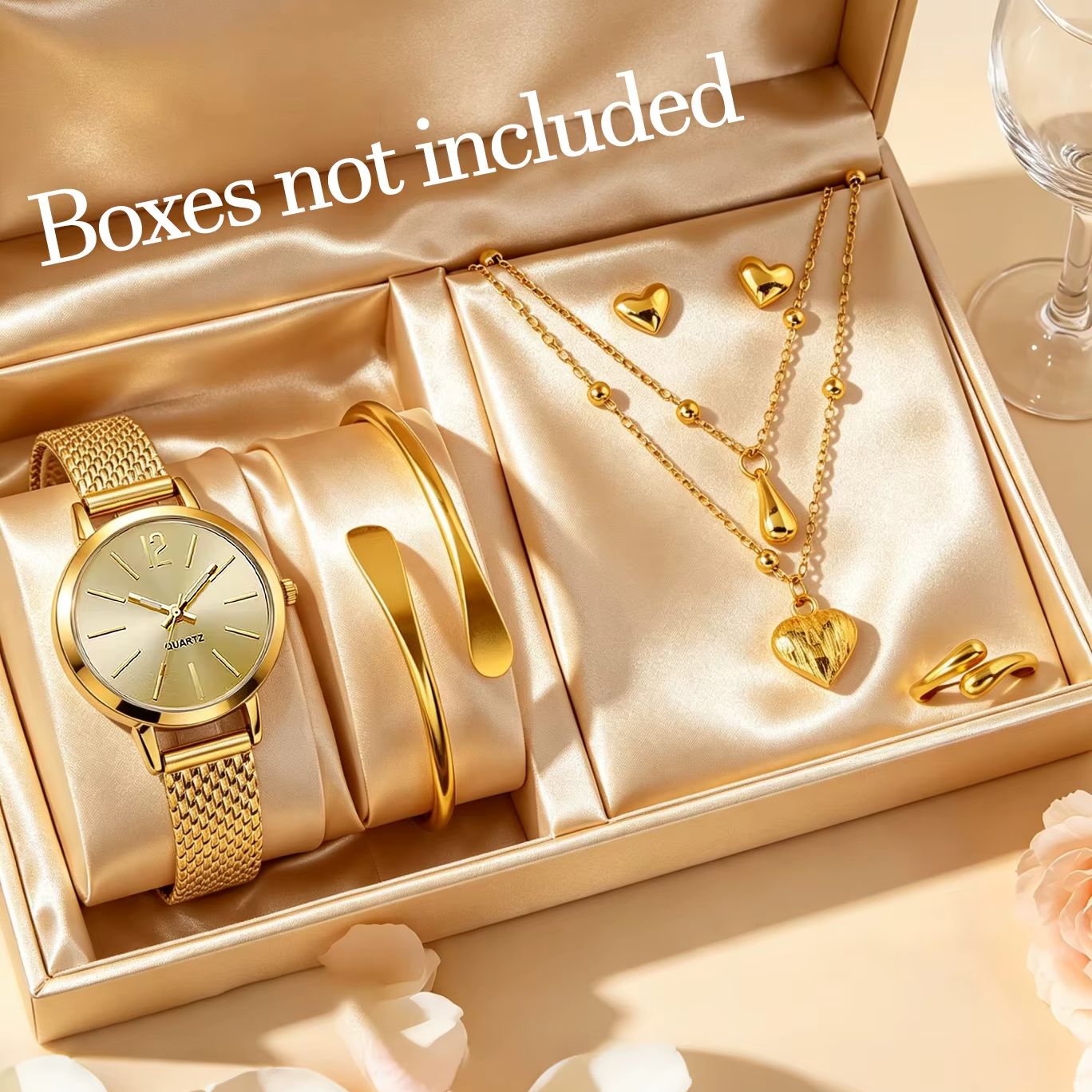 Wedding Package Gold - Kadınlar için 6 Parçalık Altın Renkli