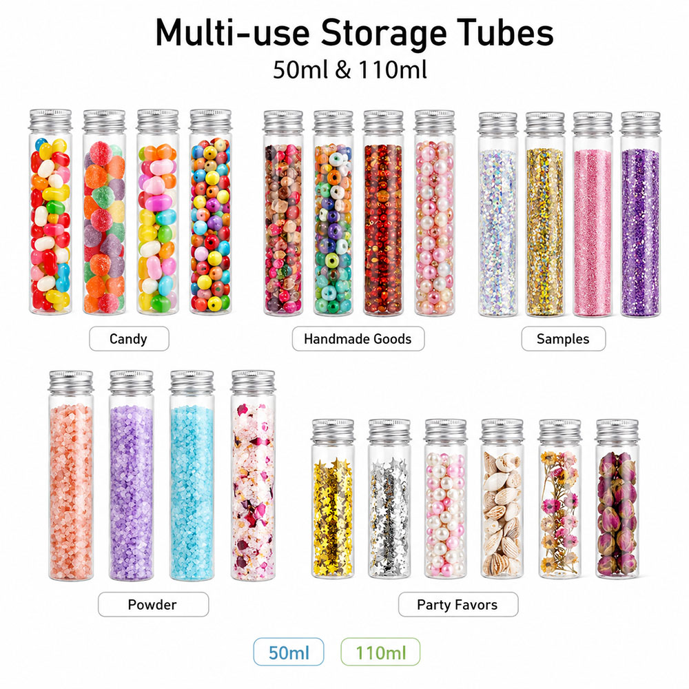 20 adet 50ml/100ml şeffaf düz  - Wedding Decoration Supply incelemesi ve fiyatı