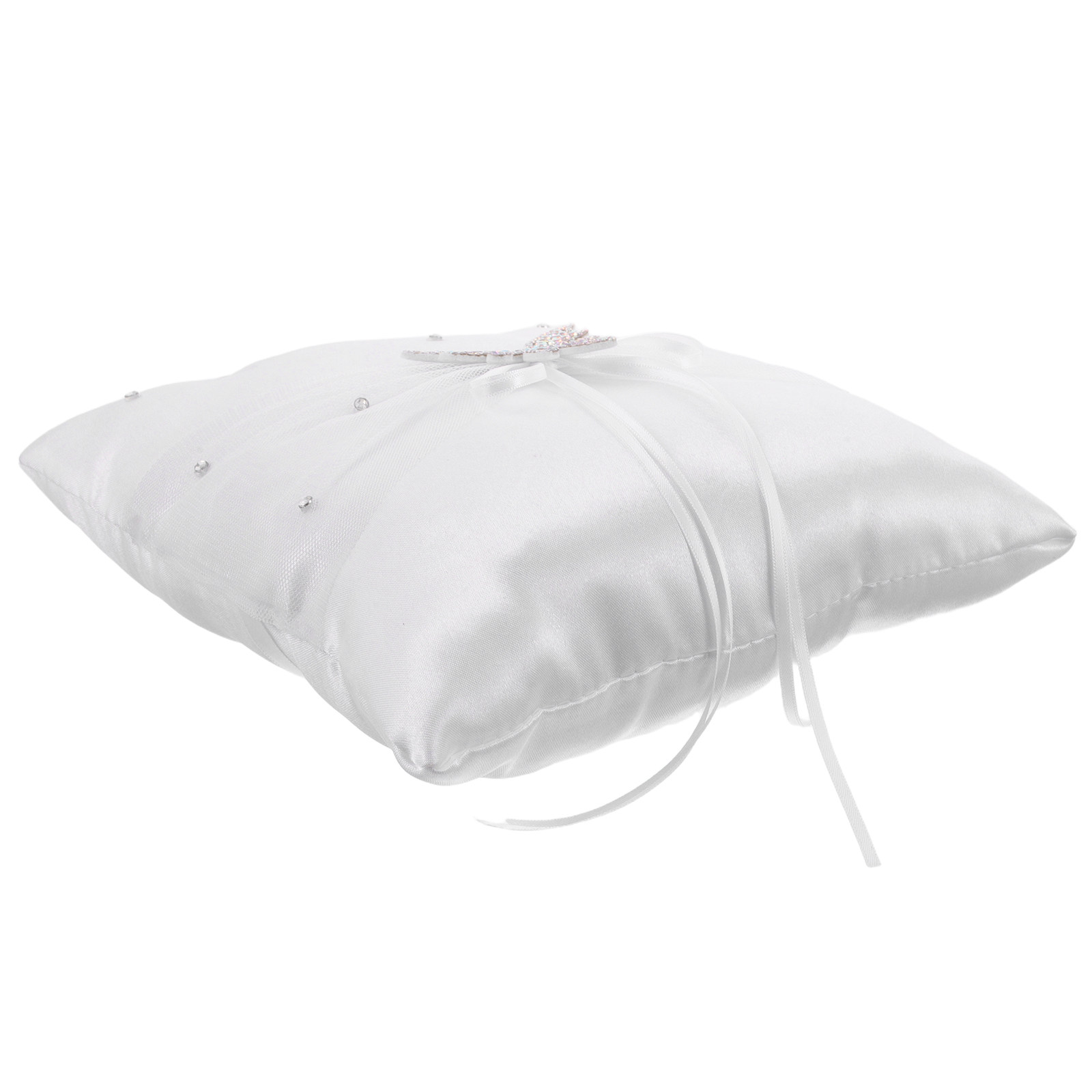 Beyaz Saten Düğün Yüzük Yastığ - Ring Bearer Pillow incelemesi ve fiyatı