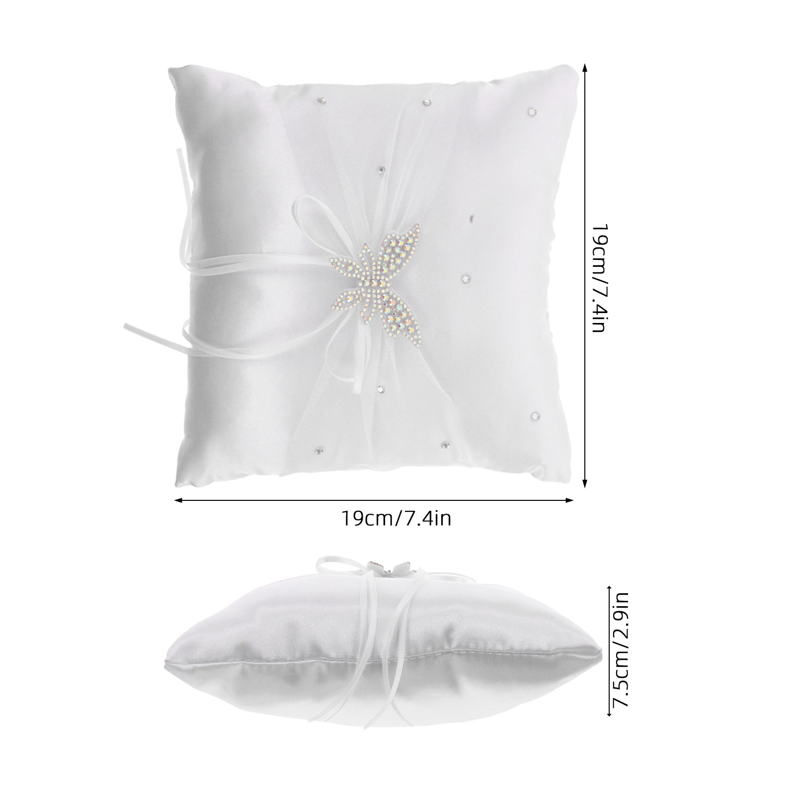 Klasik Beyaz Saten Düğün Yüzük - Ring Bearer Pillow incelemesi ve fiyatı
