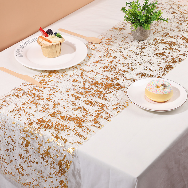 Metalik Altın Masa Koşucu Paye - Table Runner Sequin incelemesi ve fiyatı
