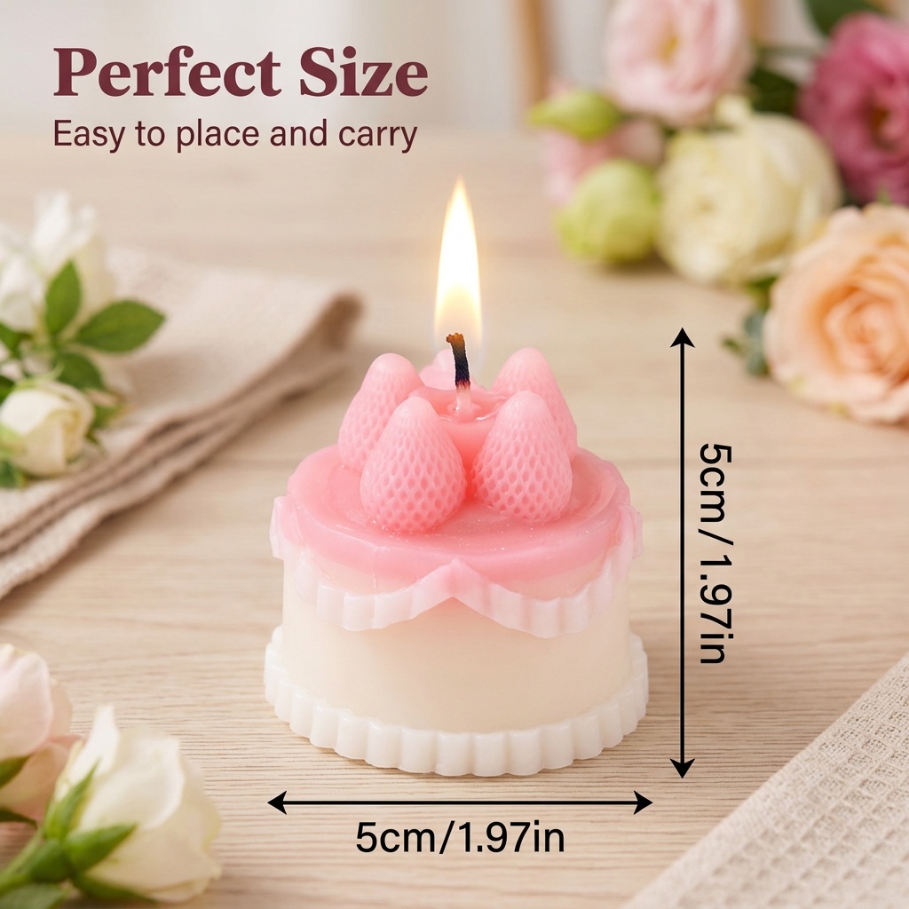1 Adet Kek Şeklinde Kokulu Mum - Wedding Souvenir incelemesi ve fiyatı