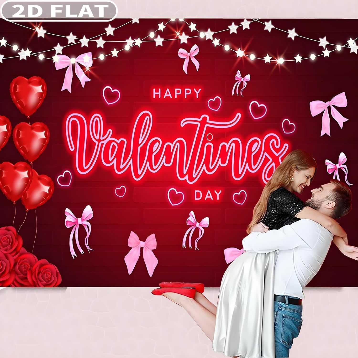 2D DÜZ 1 adet Sevgililer Günü  - Photo Booth Prop incelemesi ve fiyatı