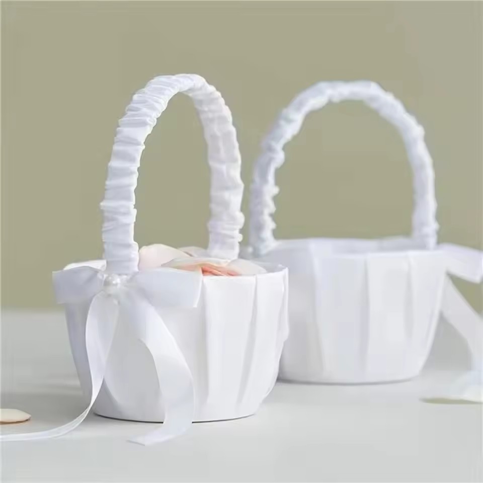 Düğün Beyaz Saten Fiyonk Çiçek - Wedding Hampers incelemesi ve fiyatı