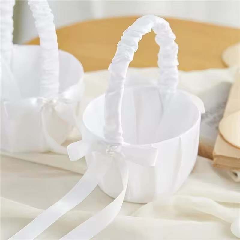Düğün Beyaz Saten Fiyonk Çiçek - Wedding Hampers incelemesi ve fiyatı