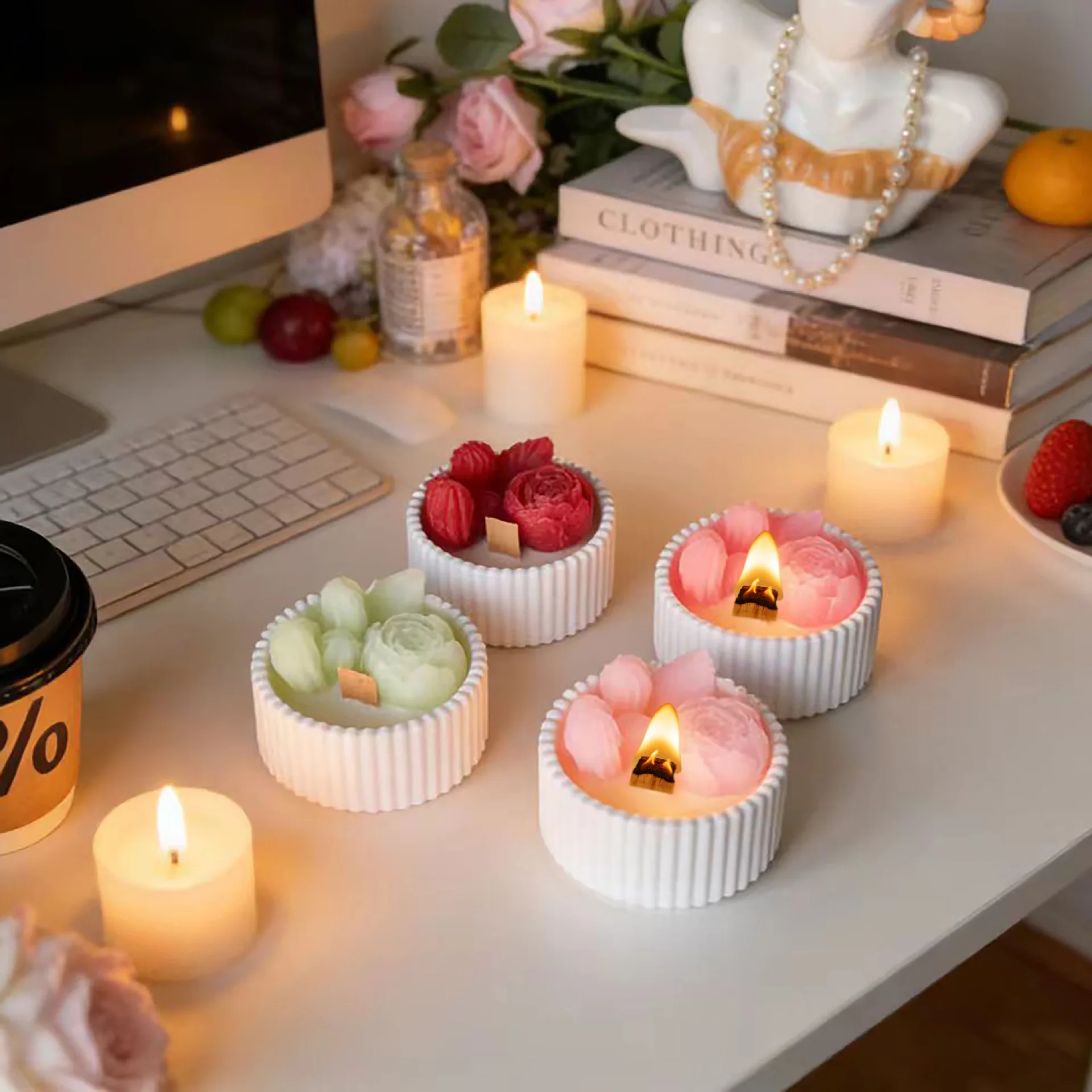 2 adet Çiçekli Gül Kupa Kokulu - Wedding Souvenir incelemesi ve fiyatı