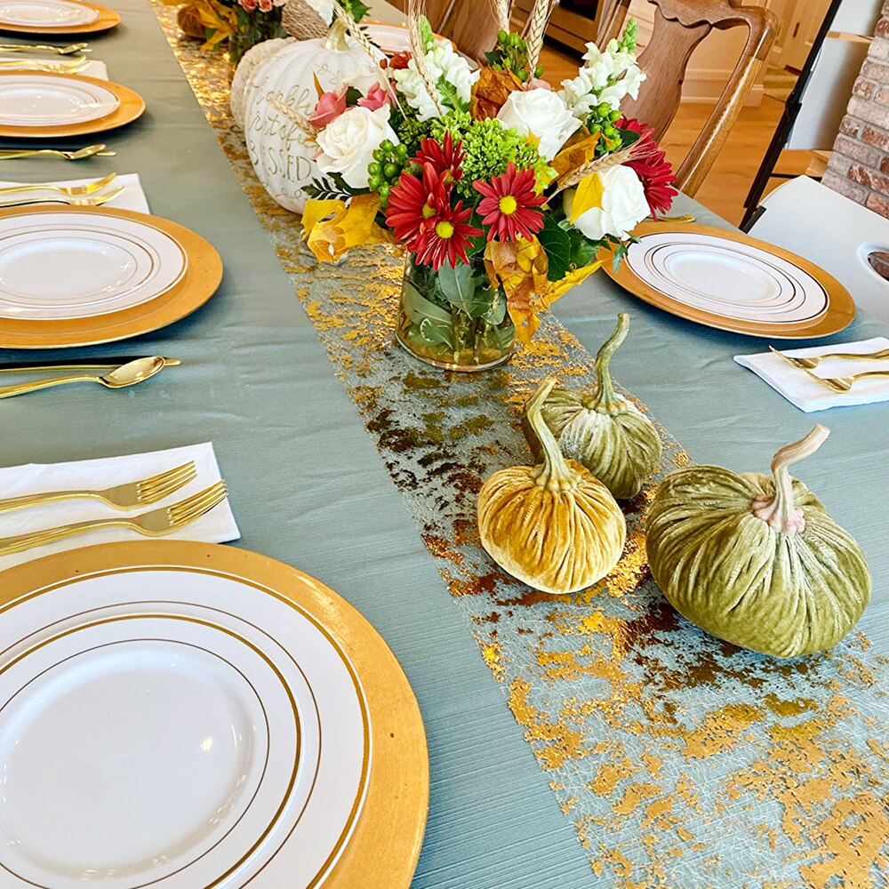 Sparkle metalik altın ince mas - Table Runner Sequin incelemesi ve fiyatı