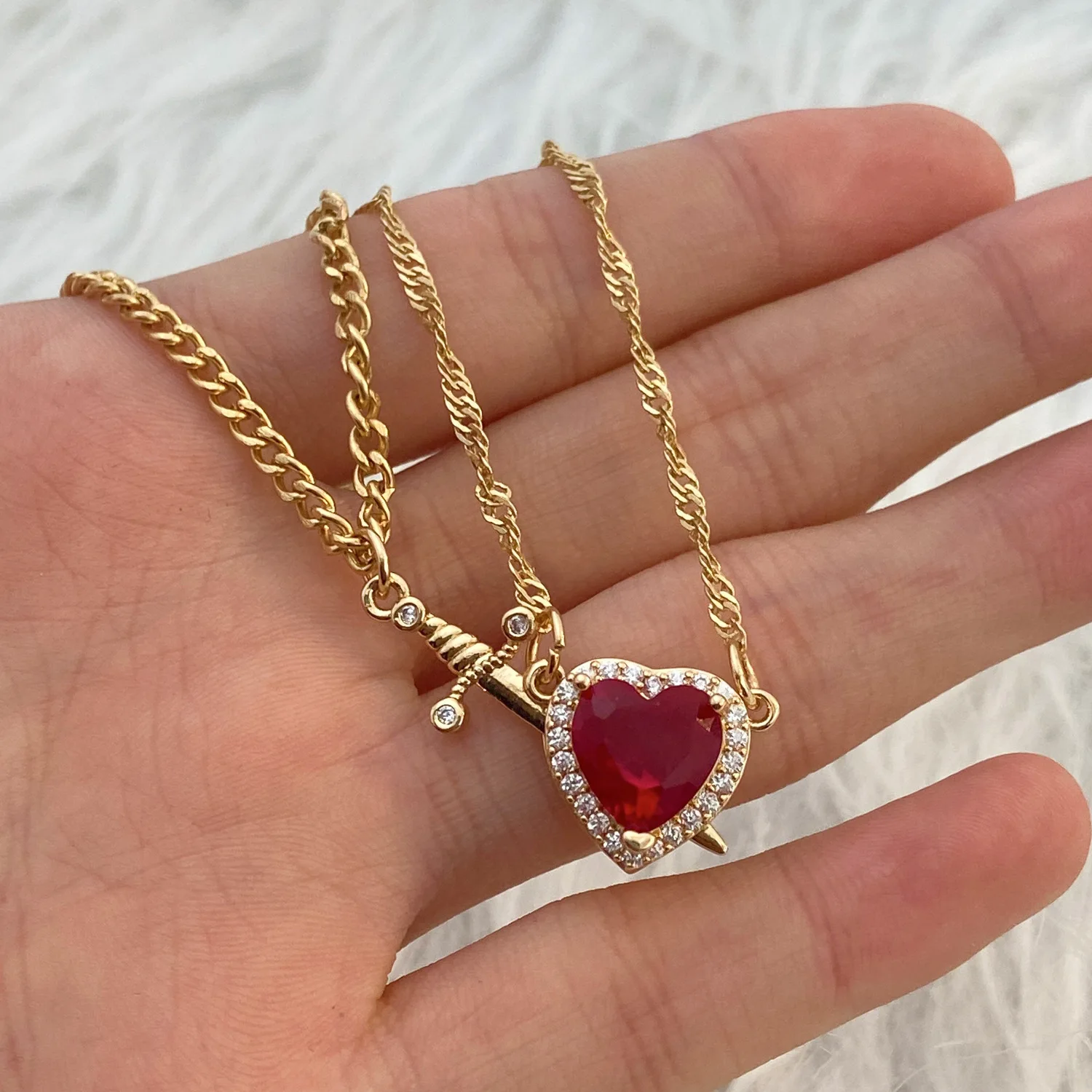 Gotik Kalp ve Kılıç Çift Kolye - Wedding Qw incelemesi ve fiyatı