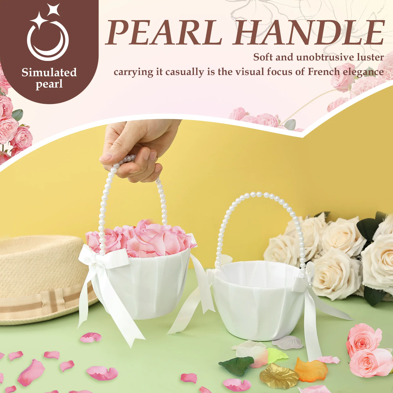 2 adet düğün çiçek kız sepeti  - Wedding Hampers incelemesi ve fiyatı
