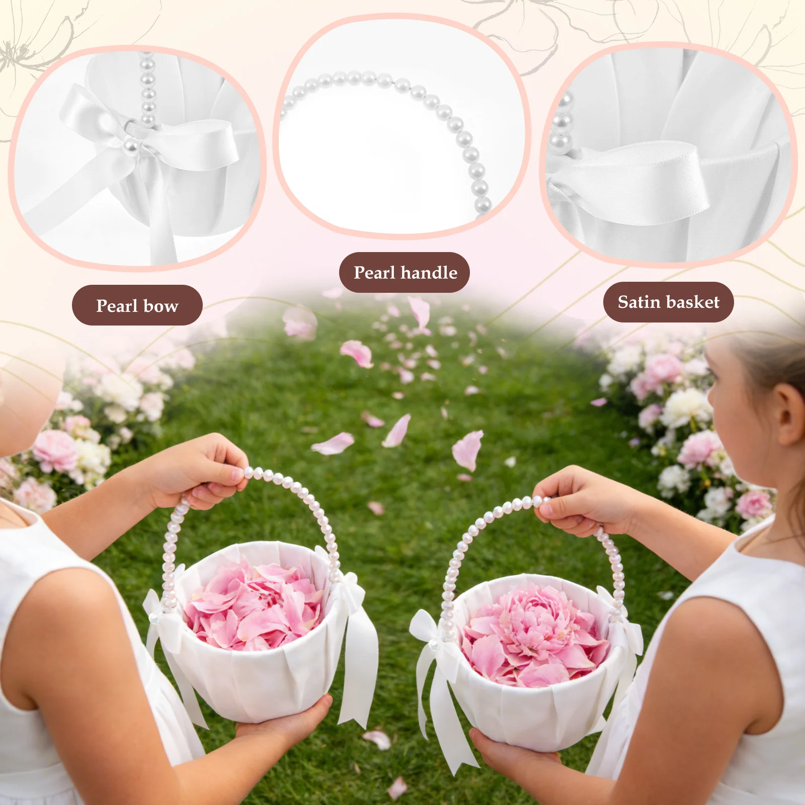 2 adet düğün çiçek kız sepeti  - Wedding Hampers incelemesi ve fiyatı