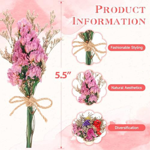 Mini Kurutulmuş Çiçek Buketi D - Wedding Souvenir incelemesi ve fiyatı